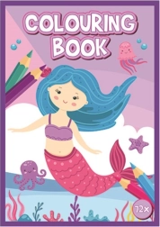 Libro para colorear A4 – hadas marinas, 72 páginas