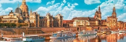 Puzle panorámico Dresde, Alemania 1000 piezas