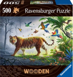 Puzle de madera Tigre en la jungla 500 piezas RAVENSBURGER