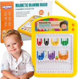 Tablero magnético Montessori Woopie para dibujar con bolitas metálicas