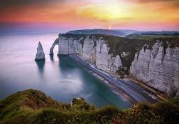 Rompecabezas vista de Étretat 1000 piezas