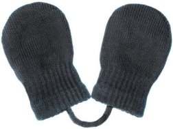 Guantes de invierno infantiles New Baby grafito (0–3 m)