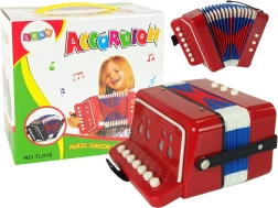 Acordeón infantil rojo