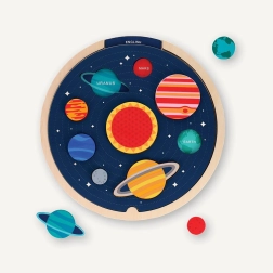 Petit Collage puzzle encajable Sistema Solar – multilingüe