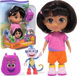 Dora la Exploradora – muñeca de 15 cm con monito Boots y mochila morada