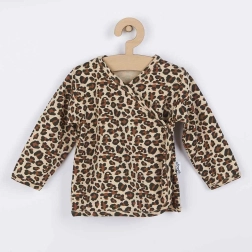 Camisita de algodón para bebé Nicol Mia con estampado de leopardo