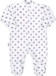 Pelele para bebé New Baby Classic II gris con estrellitas