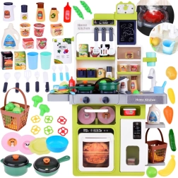 Cocina infantil interactiva con luces, sonidos y vapor, 63 piezas