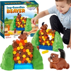 Juego de mesa WOOPIE presa de castores que se derrumba
