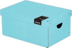 Caja laminada grande Pastelini azul