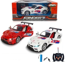 Coche RC con luces, puertas que se abren y USB (escala 1:16)