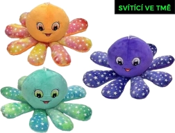 Pulpo de peluche 15 cm con efecto luminoso