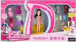 Muñeca para vestir con animalitos y accesorios de 8 cm