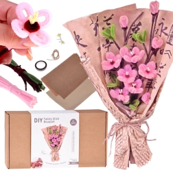 Kit creativo DIY – ramo de tela SAKURA (cerezo japonés)