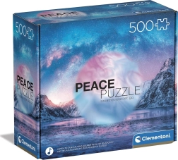 Puzzle de 500 piezas Clementoni Peace Collection Light Blue
