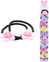 Gomas para el pelo con florecitas, 2 uds