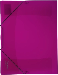 Carpetas Opaline magenta con goma elástica