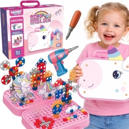 Woopie kit de construcción 3D con tornillos Unicornio