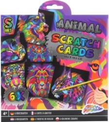 Láminas para rascar – animalitos y mandalas, set de 6 uds.