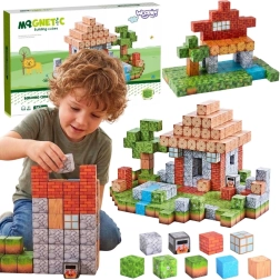 Bloques de construcción magnéticos Woopie World of Blocks, 108 piezas