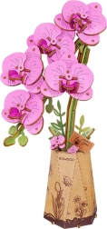 Flor de madera 3D Orquídea Violeta