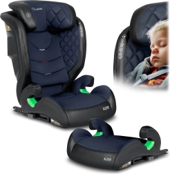 Silla de coche infantil Nukido Louis 100–150 cm ISOFIX, negro marino