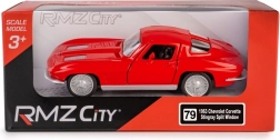 Modelo metálico Chevrolet Corvette Stingray 1963 Split Window 1:35 rojo