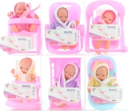 Muñeco bebé con accesorios para jugar