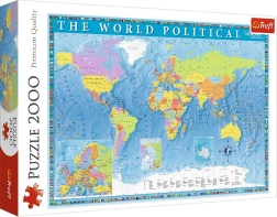 Puzle de 2000 piezas – mapa político del mundo