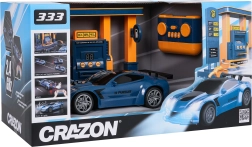 Coche deportivo RC con estación de servicio