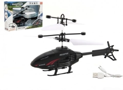 Helicóptero RC con control por movimiento de la mano y carga USB, 16 cm