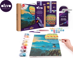 OKTO cuadro Pintura y modelado 3D Hot Air Balloon Flight 30 × 40 cm