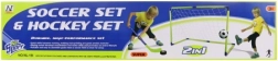Portería de fútbol y hockey 2 en 1 para niños