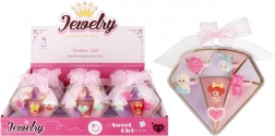 Set infantil de anillos con motivo de diamante