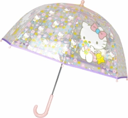 Paraguas transparente de Hello Kitty