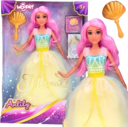 Woopie Lili princesa del océano de cuento – muñeca con pelo rosa