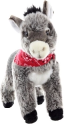 Burro de peluche con pañuelo 30 cm