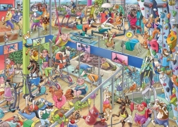 Puzzle HEYE gimnasio de animales – 1000 piezas
