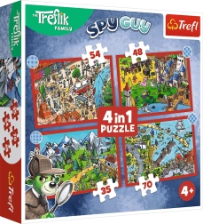 Puzzle TREFLÍCI Viajes 4 en 1 (35, 48, 54, 70 piezas)