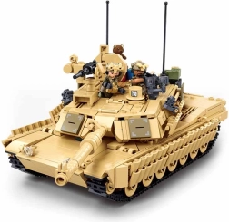 Sluban Model Bricks tanque de batalla M1A2 Abrams TUSK II 2en1