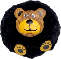Imán de madera con pompón oso 2Kids Toys