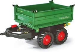 Excelente remolque verde Mega Trailer para tractor Rolly Toys