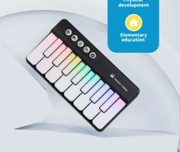 Mini piano negro musical para niños