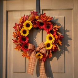 Decoración otoñal de girasoles, 4 unidades