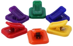 Clips magnéticos para notas Toro, set de 6 uds., mezcla de colores
