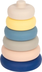 Torre apilable de silicona SMALL FOOT, 6 piezas