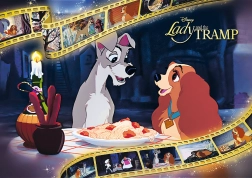 TREFL Puzzle Premium Plus Iconic Moments: La Dama y el Vagabundo 1000 piezas