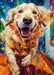Puzzle Alegría canina 260 piezas CASTORLAND