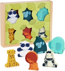 Vilac figuras de madera de la jungla
