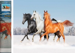 Pintura con diamantes Trío de caballos 30x40 cm
